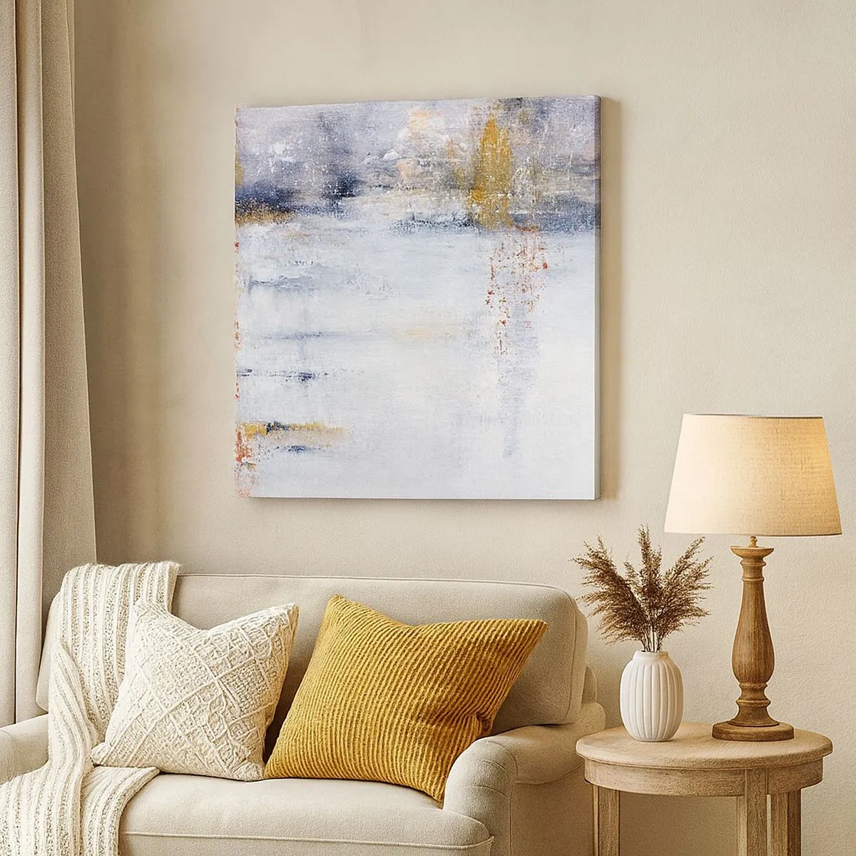 Obraz na plátně - Za závojem vzduchu - 30x30 cm