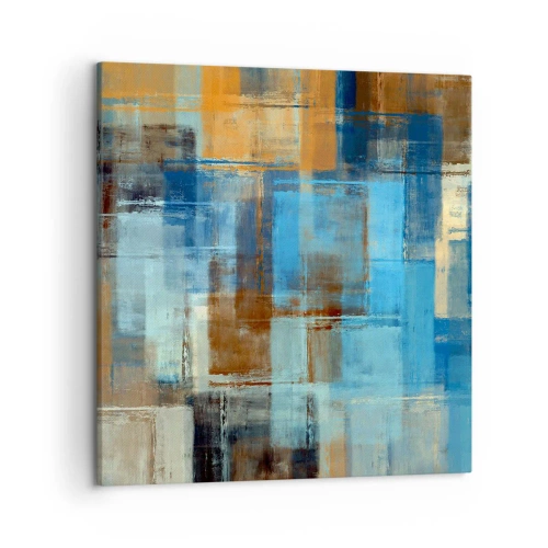 Obraz na plátně - Přes modrý závoj - 50x50 cm