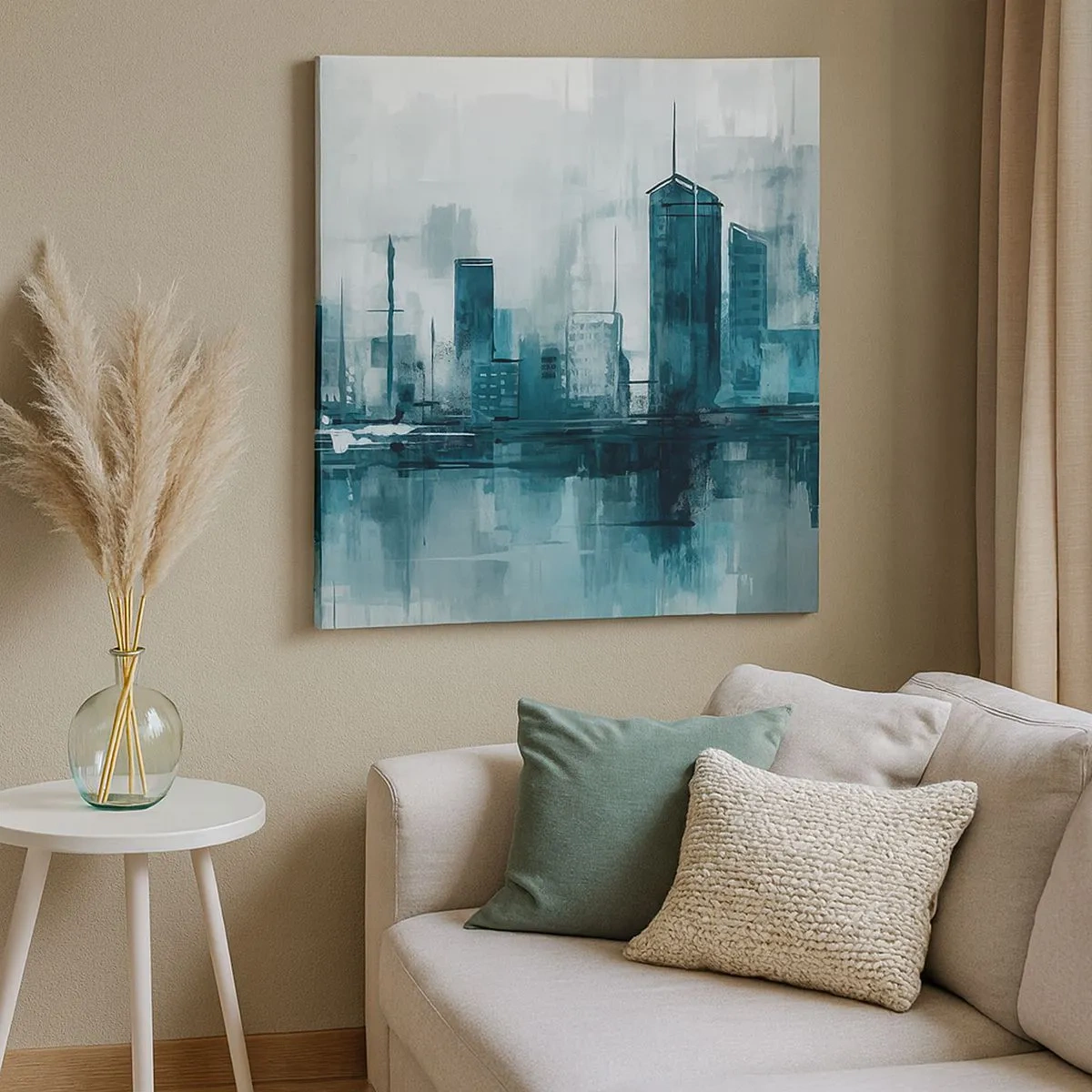 Obraz na plátně - Město v barvě deště - 30x30 cm