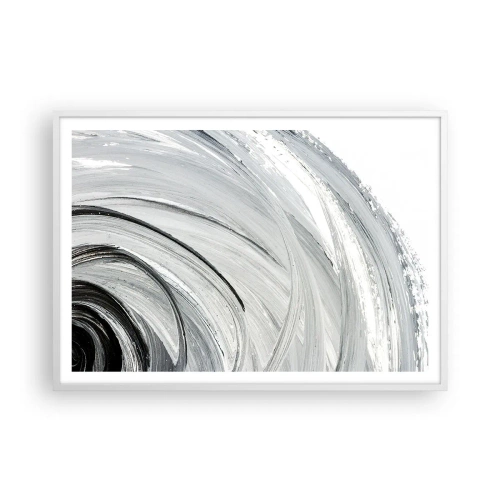Plakát v bílém rámu - Orbitální kompozice - 100x70 cm