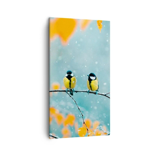 Obraz na plátně - Ptačí drby - 45x80 cm