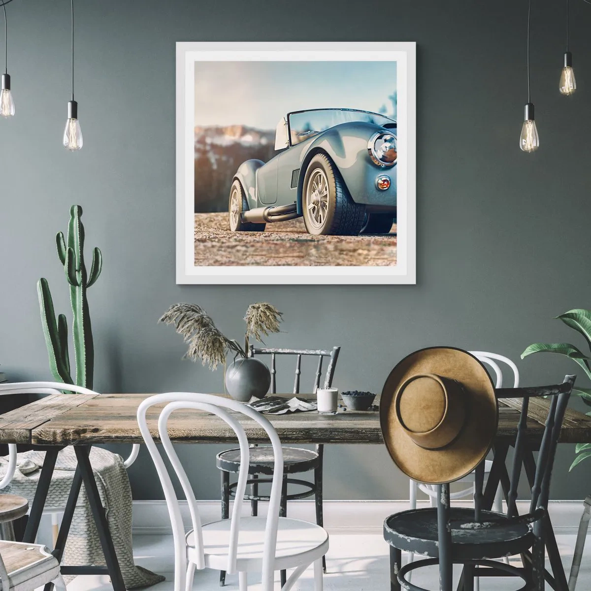 Plakát v bílém rámu - Protože na stylu záleží - 30x30 cm