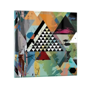 Obraz na skle - Jak je to snadné - 40x40 cm