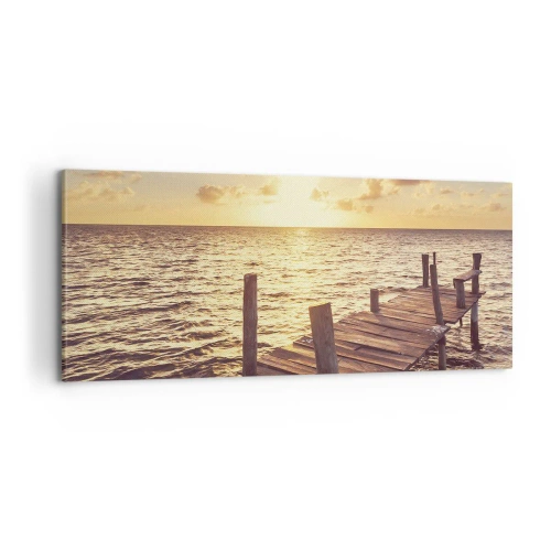 Obraz na plátně - Zlatá země laskavosti - 100x40 cm