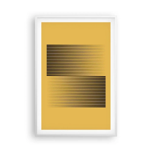 Plakát v bílém rámu - Čtverec protikladů - 61x91 cm