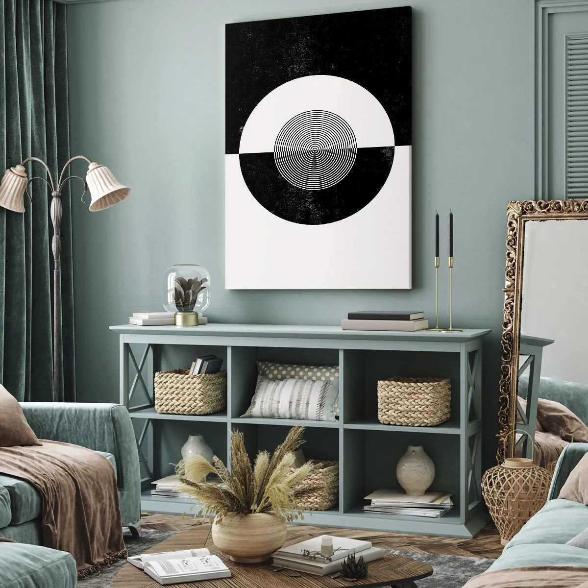 Obraz na plátně - Harmonie v černé a bílé - 50x70 cm