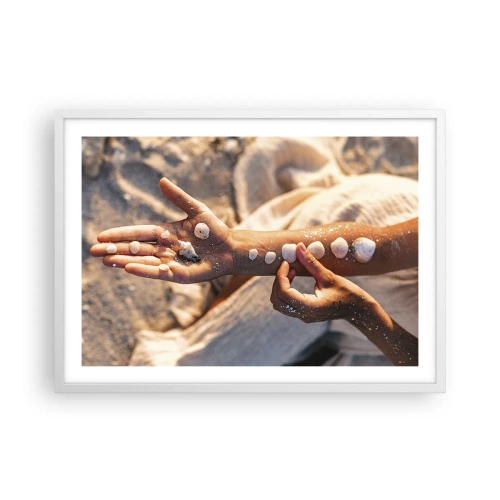 Plakát v bílém rámu - Krása na dosah - 70x50 cm