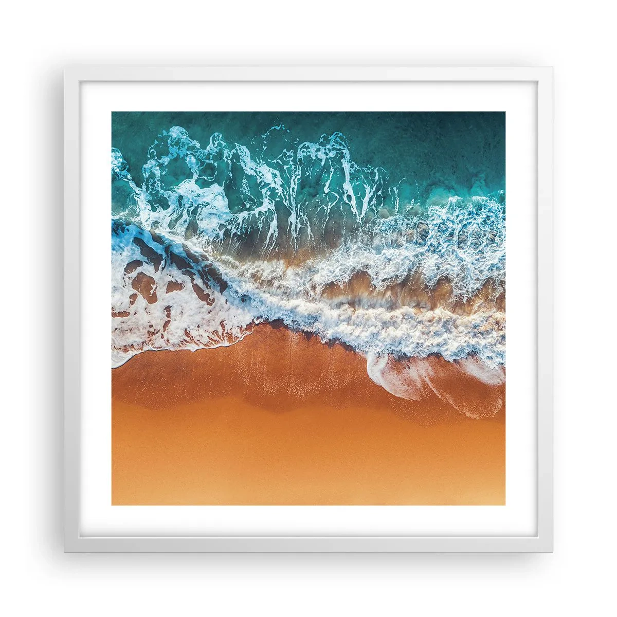 Plakát v bílém rámu - Vždy pár - 50x50 cm