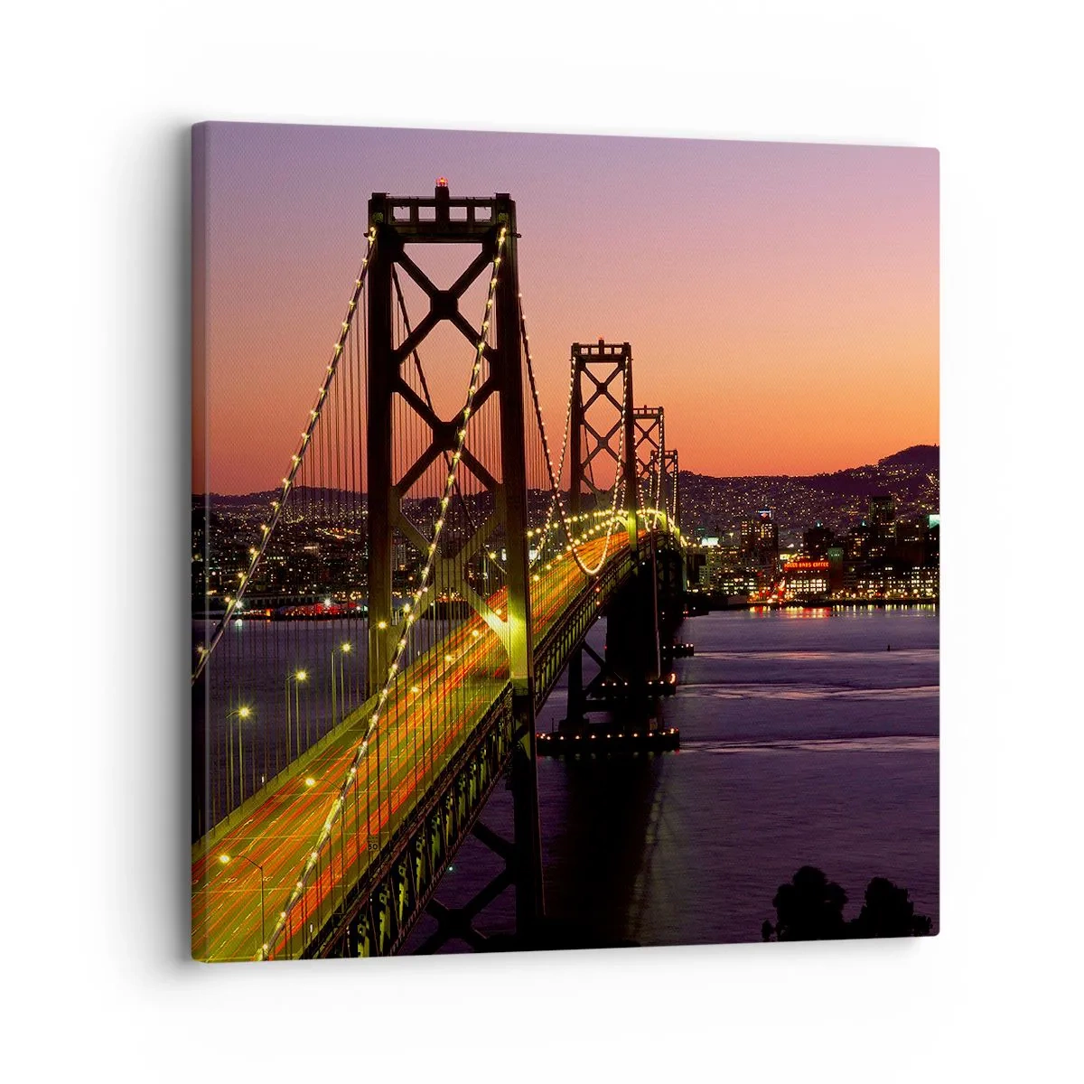 Obraz na plátně - Večer ve fialové - 30x30 cm