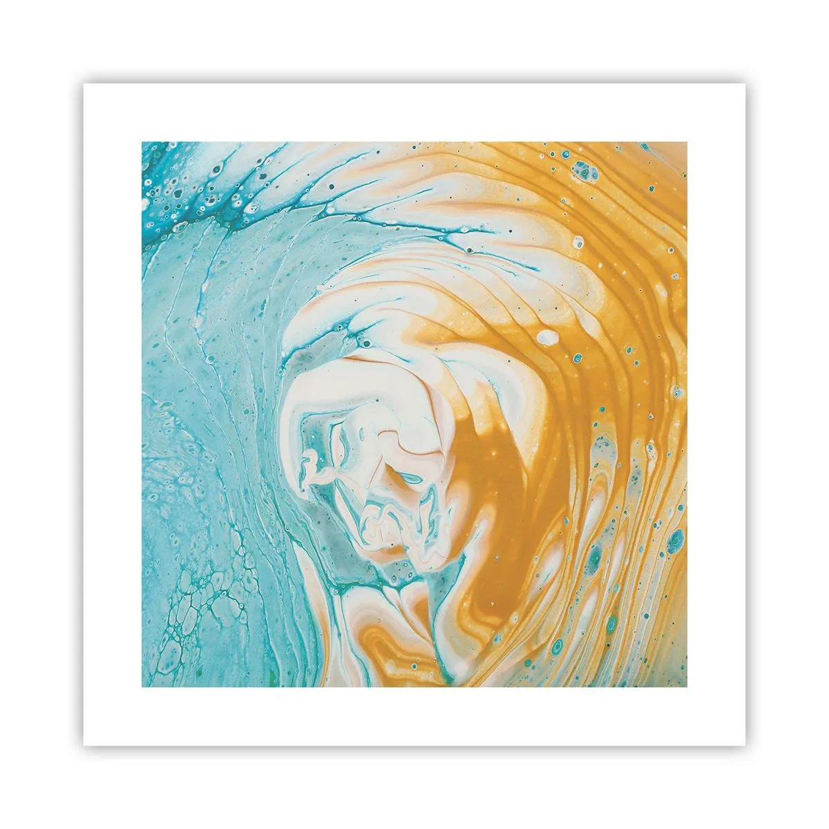 Plakát - Pastelový vír - 40x40 cm