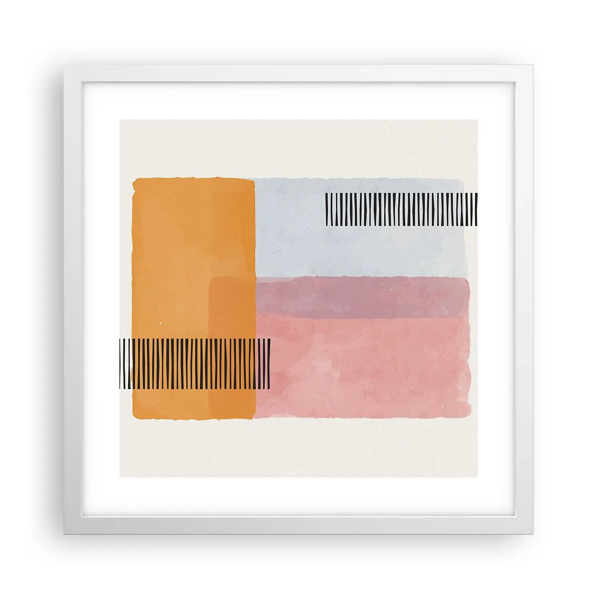 Plakát v bílém rámu - Z rohu do rohu - 40x40 cm