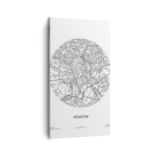 Obraz na plátně - Anatomie Krakova - 45x80 cm