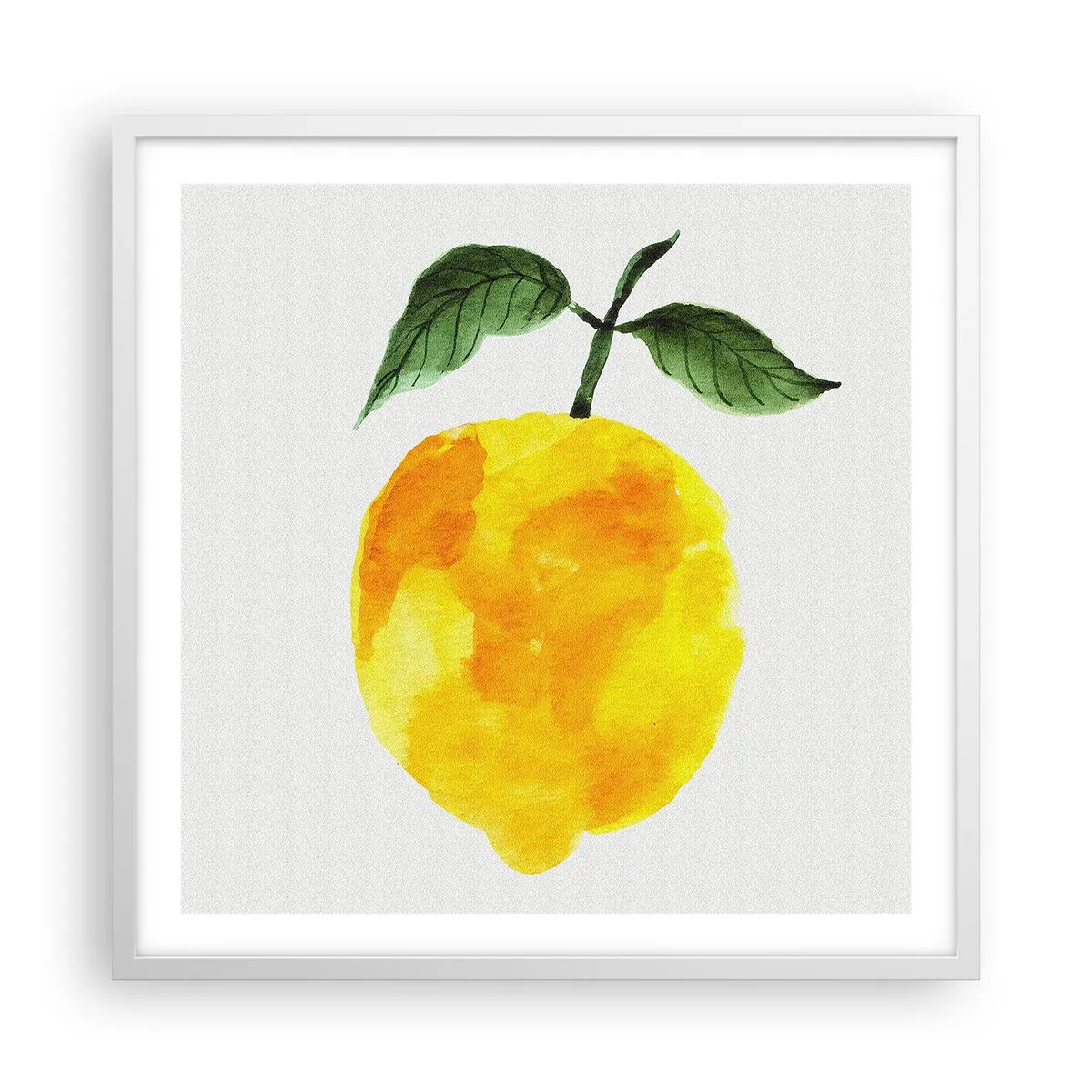 Plakát v bílém rámu - Jak poznat chuť slunce - 60x60 cm