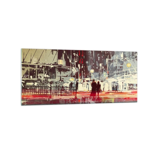 Obraz na skle - Velkoměstská doprava - 120x50 cm