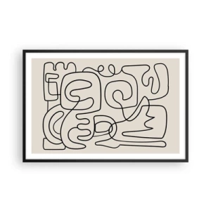 Plakát v černém rámu - Podle stopy - 91x61 cm