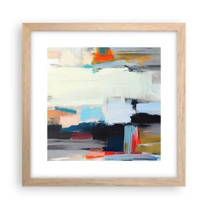 Plakát v rámu světlý dub - Nějaký způsob? - 30x30 cm