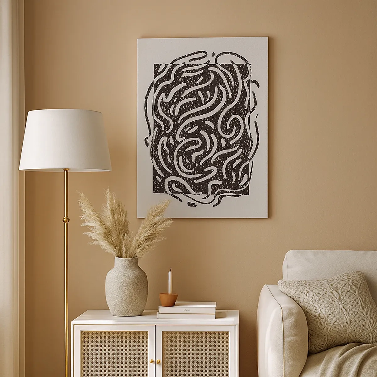 Obraz na plátně - Abstrakce: tanec radosti - 50x70 cm