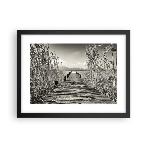 Plakát v černém rámu - V ústraní travin - 40x30 cm