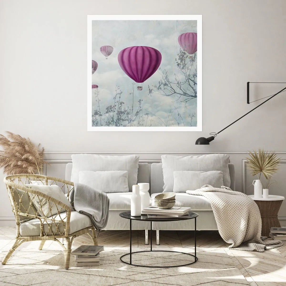 Plakát - Jako lodě na obloze - 60x60 cm