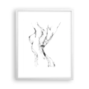 Plakát v bílém rámu - Krásná a silná - 40x50 cm