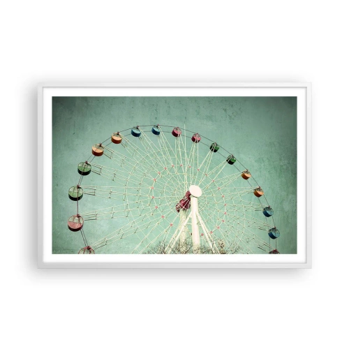 Plakát v bílém rámu - Zveme vás k zábavě - 91x61 cm