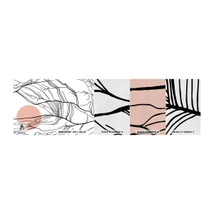 Vzor Fototapety Premium Canvas - V síti větviček - Abstrakce, Grafika, Design - 100x30 cm