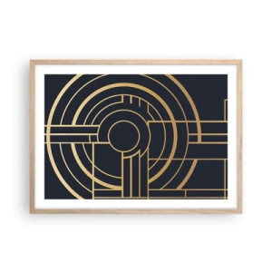 Plakát v rámu světlý dub - Obraty události - 70x50 cm