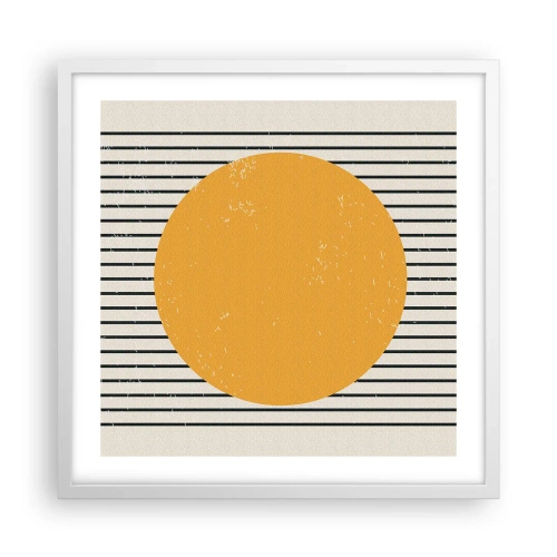 Plakát v bílém rámu - Síla jednoduchosti - 50x50 cm