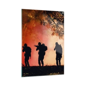 Obraz na skle - …Všichni za jednoho. - 50x70 cm