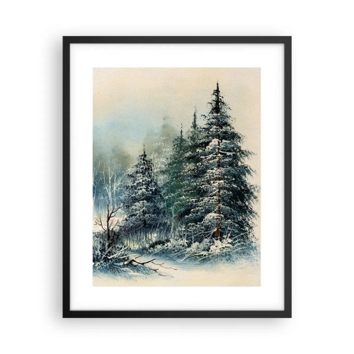 Plakát v černém rámu - Připravení na Vánoce - 40x50 cm