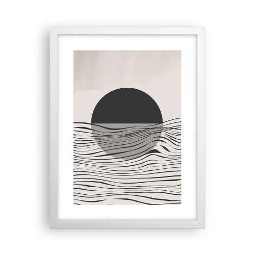 Plakát v bílém rámu - Poloviční kompozice - 30x40 cm