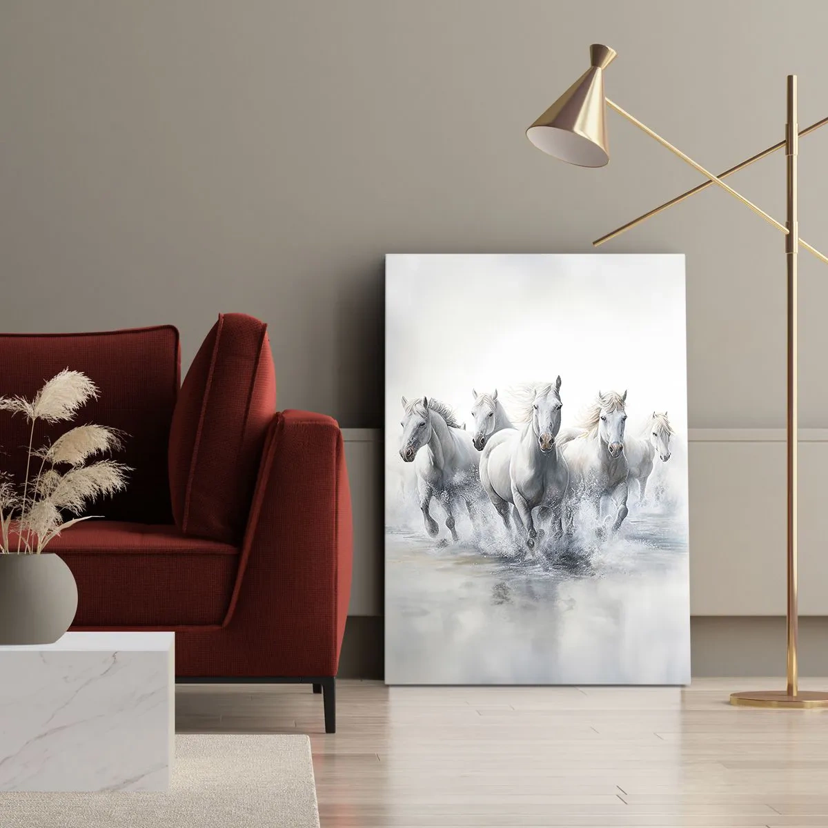 Obraz na plátně - Bílá magie - 45x80 cm
