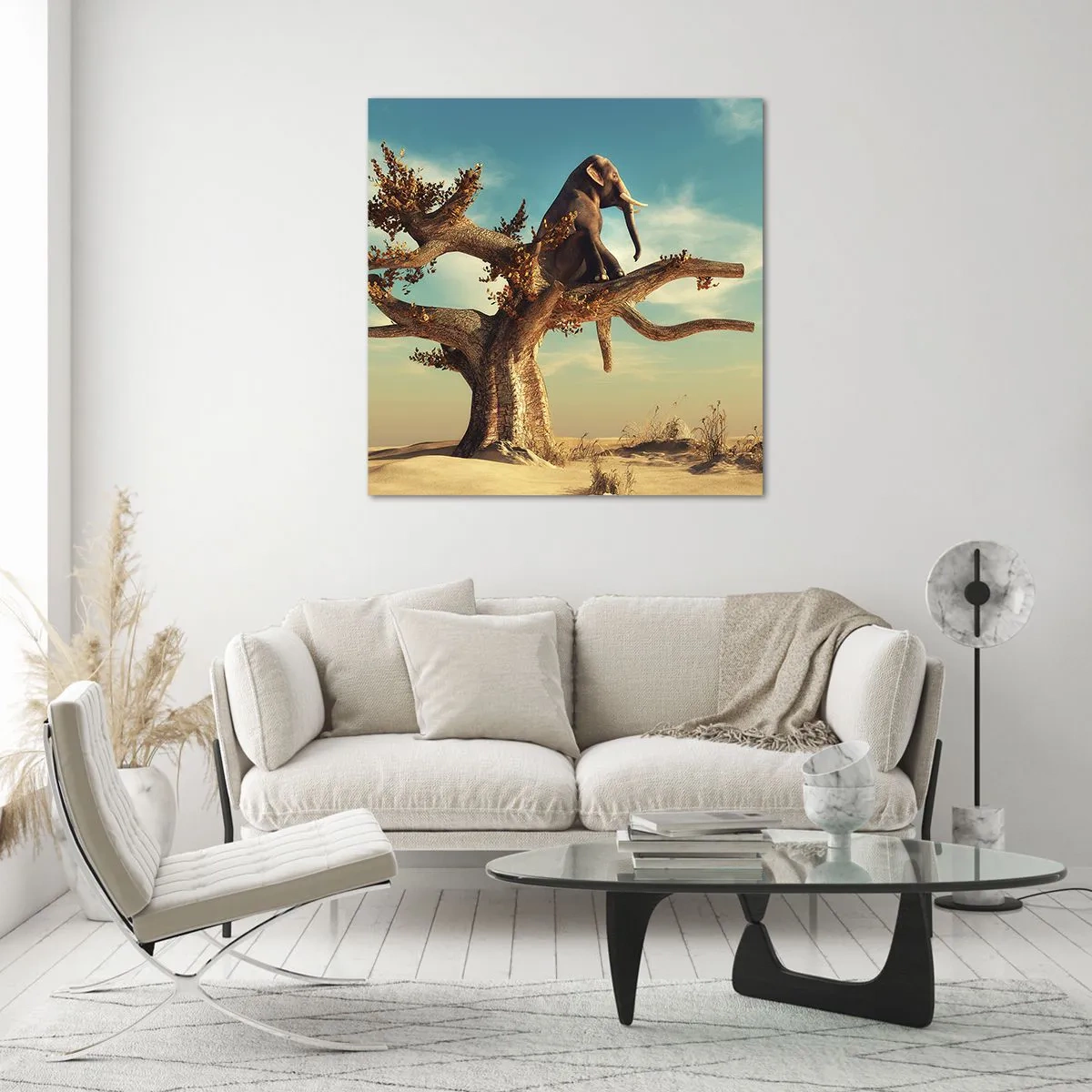 Obraz na skle - Nový úhel pohledu - 70x70 cm