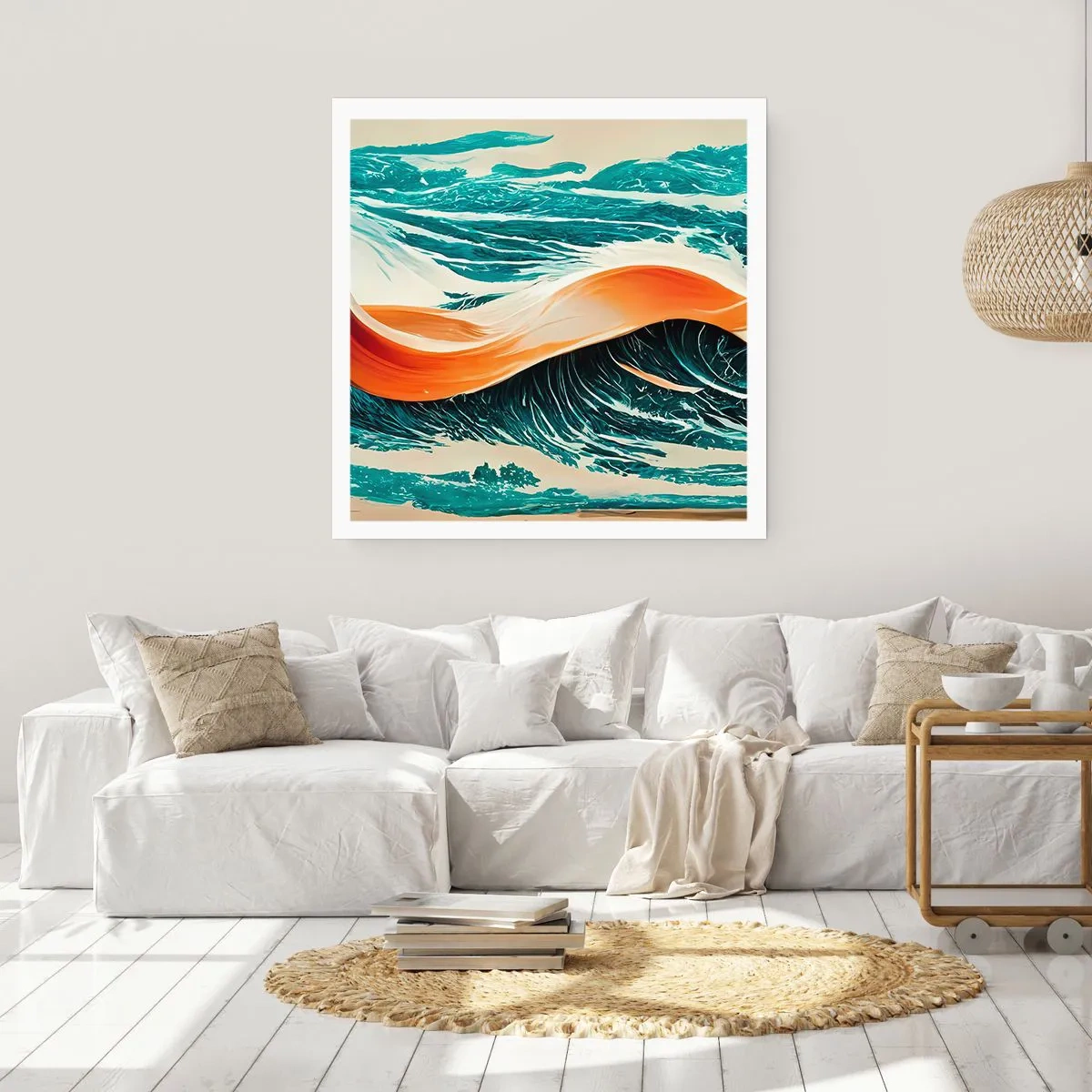 Plakát - Surfařův sen - 40x40 cm