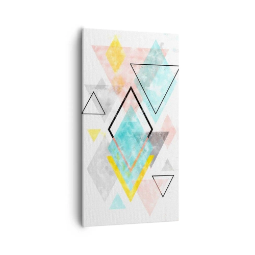 Obraz na plátně - Geometrická zábava - 55x100 cm