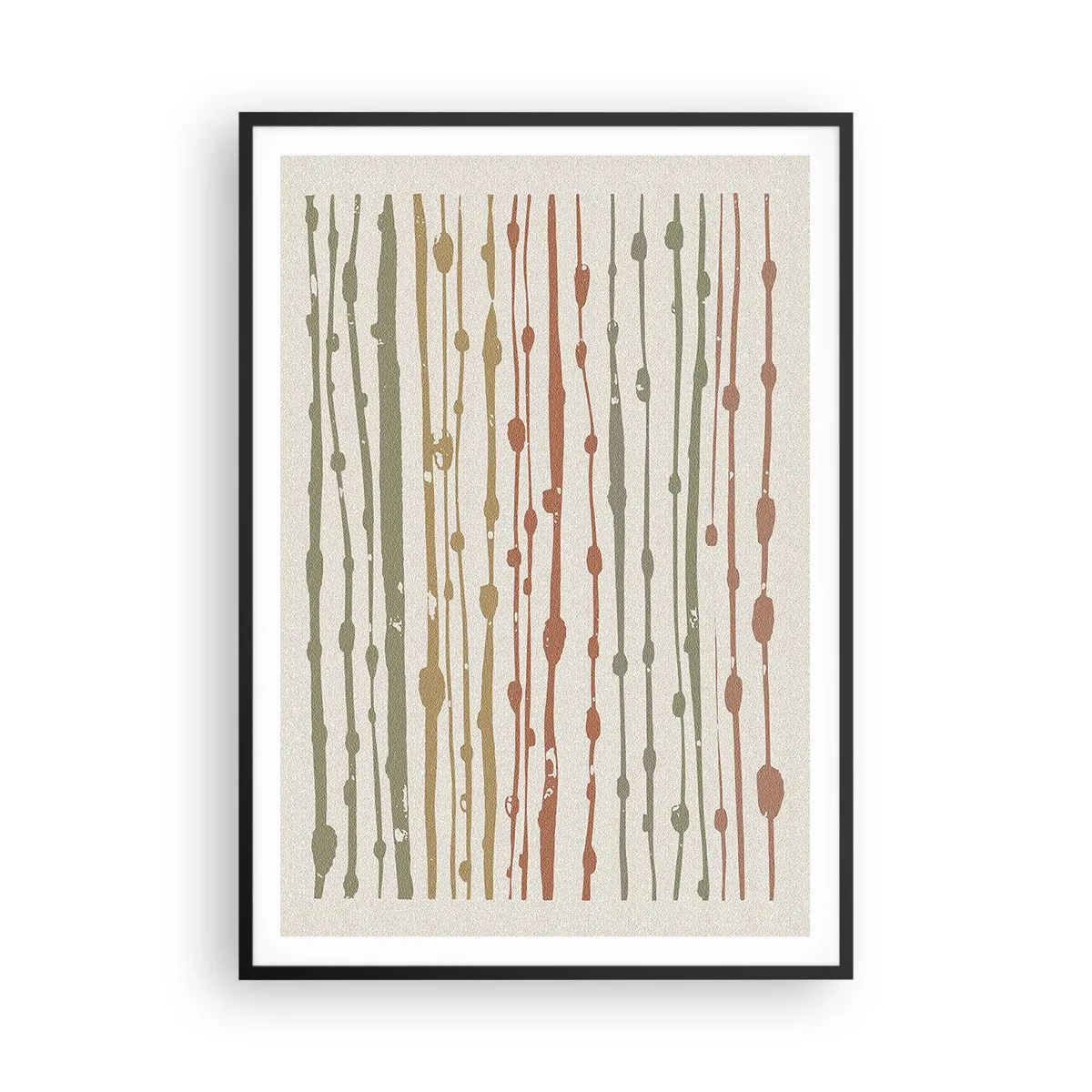 Plakát v černém rámu - Hudební záznam barev - 70x100 cm