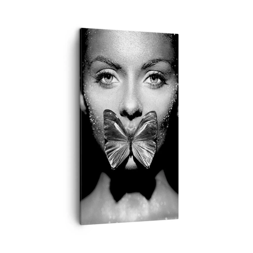 Obraz na plátně - Motýlí polibek - 45x80 cm