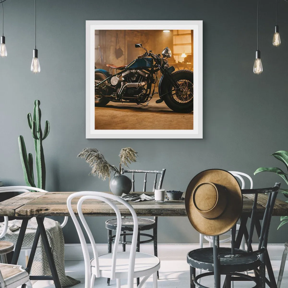 Plakát v bílém rámu - Mohu všechno - 60x60 cm