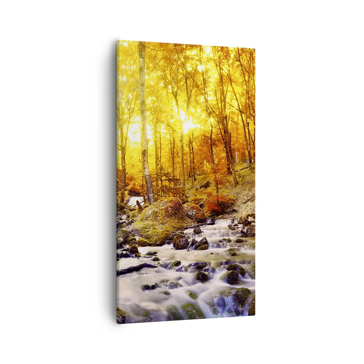 Obraz na plátně - Kameny zasazené do zlata a platiny - 55x100 cm