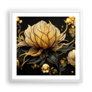 Plakát v bílém rámu - Jemná křehkost - 50x50 cm