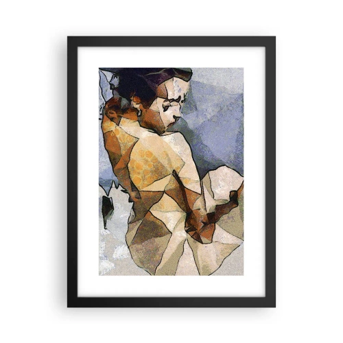 Plakát v černém rámu - V duchu kubismu - 30x40 cm