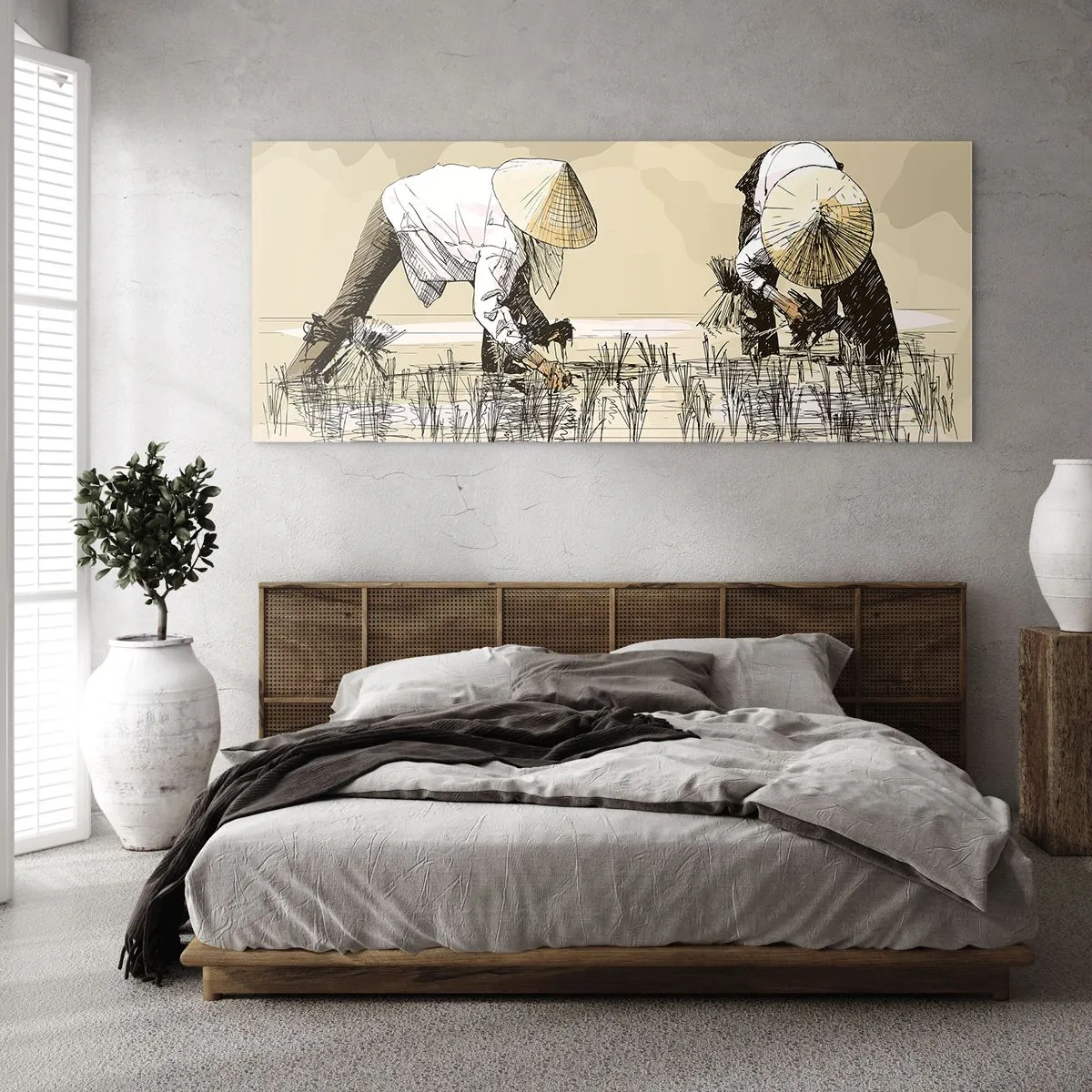 Obraz na skle - Úspěšná sklizeň - 120x50 cm