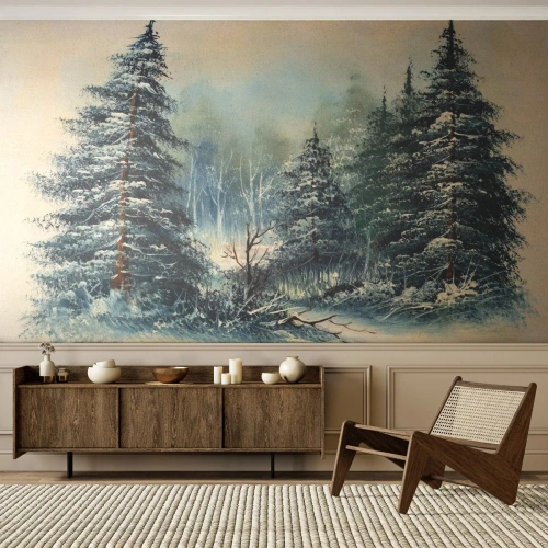 Fototapeta Standard Eco - Připravení na Vánoce - Krajina, Les, Příroda - 350x256 cm