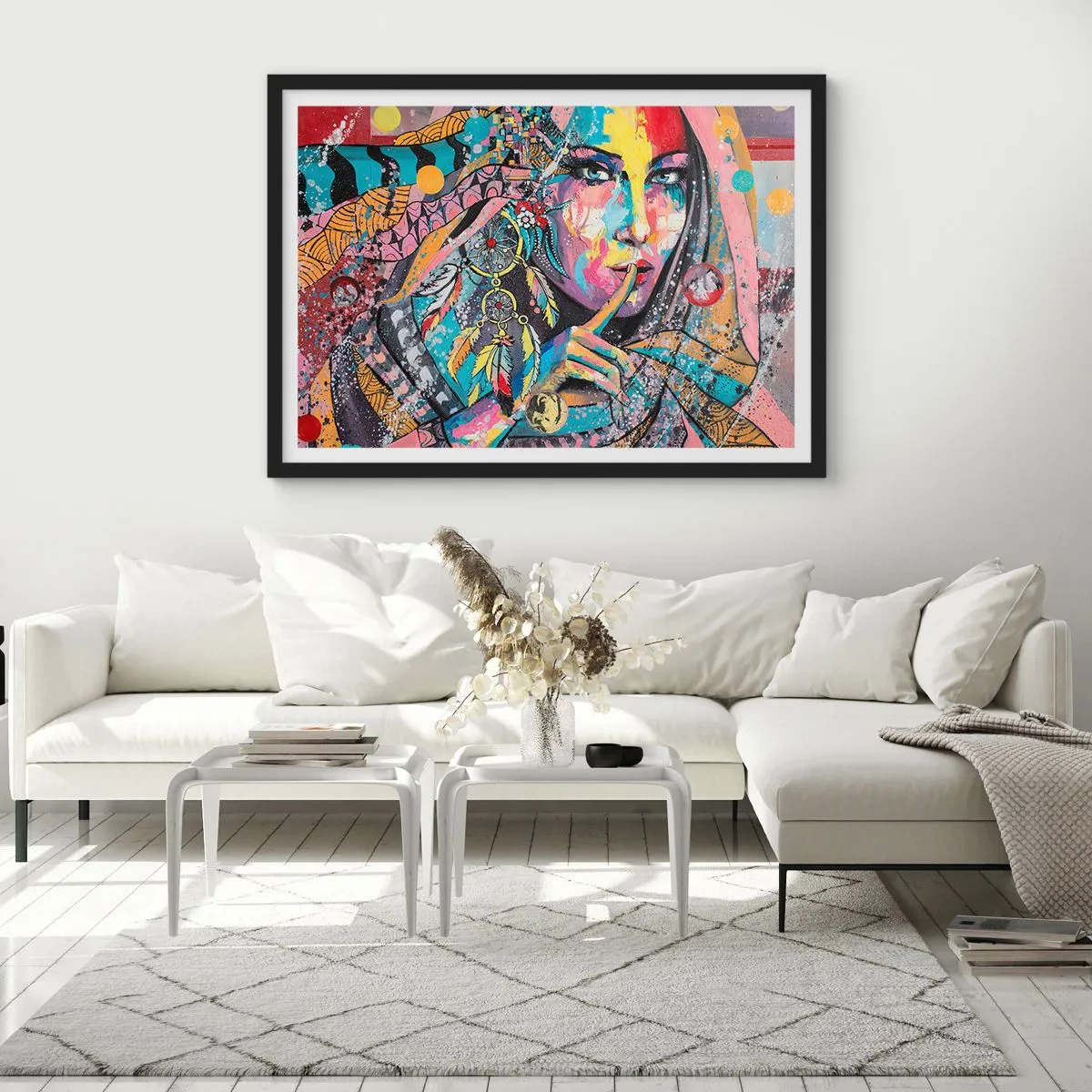 Plakát v černém rámu - Mlč, než pochopíš - 70x50 cm