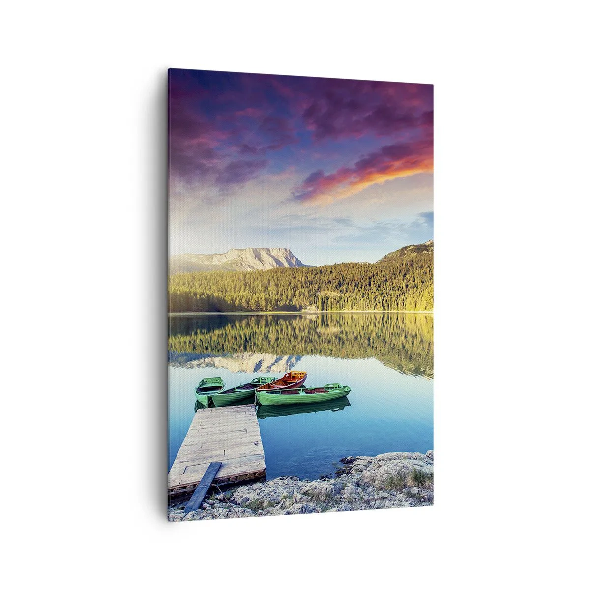 Obraz na plátně - U vody hladké jako zrcadlo - 80x120 cm