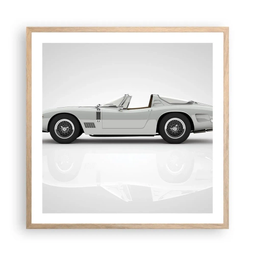 Plakát v rámu světlý dub - Příslib zábavy - 60x60 cm