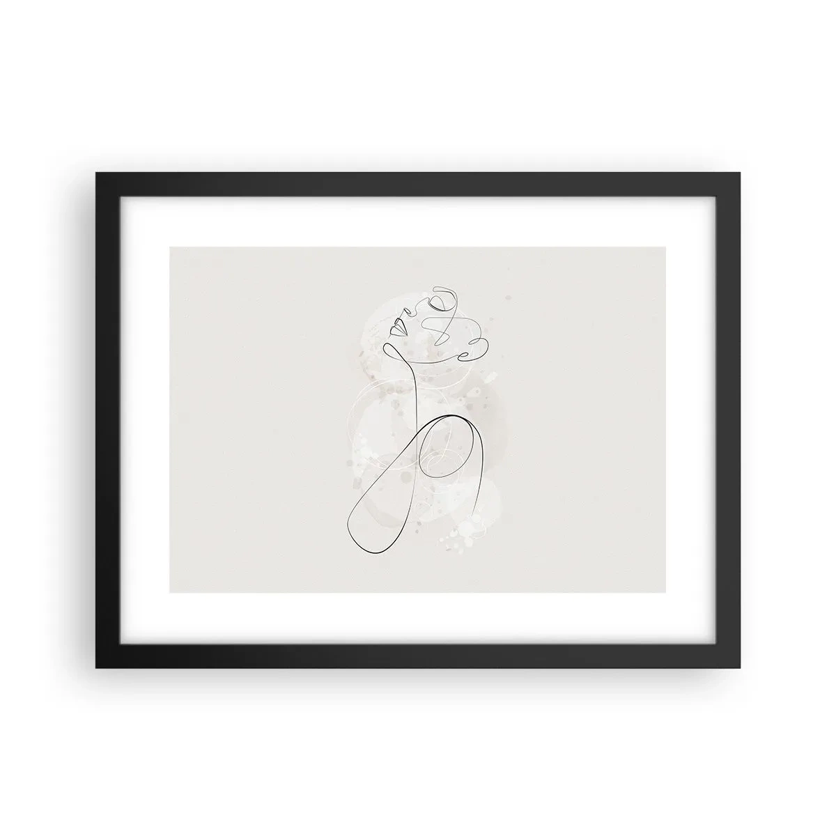 Plakát v černém rámu - Spirála krásy - 40x30 cm