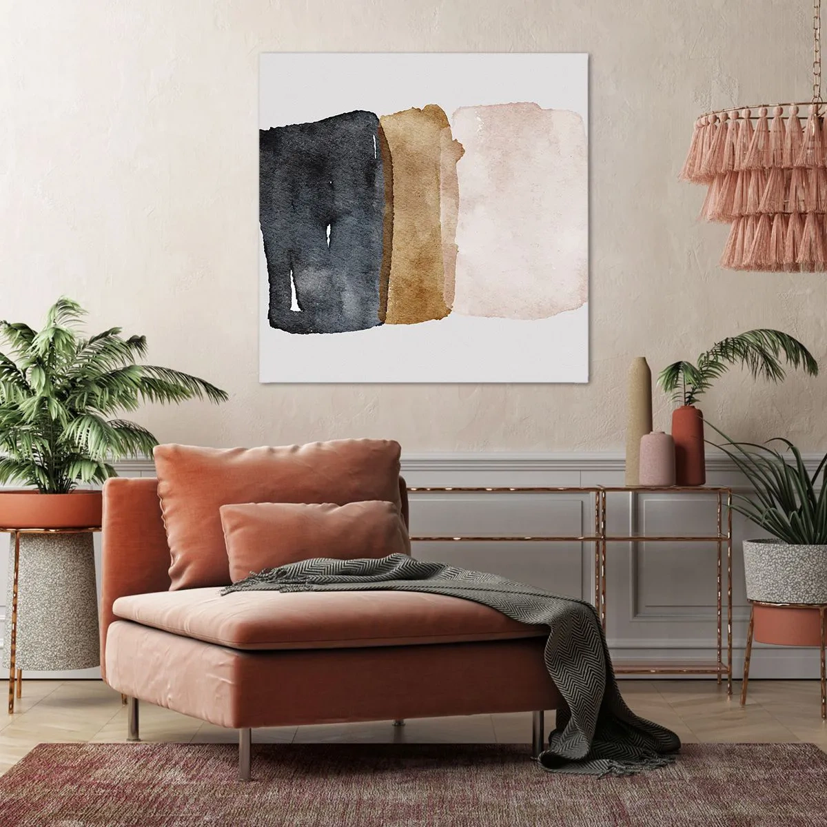 Obraz na plátně - Kompozice zemitých barev - 70x70 cm