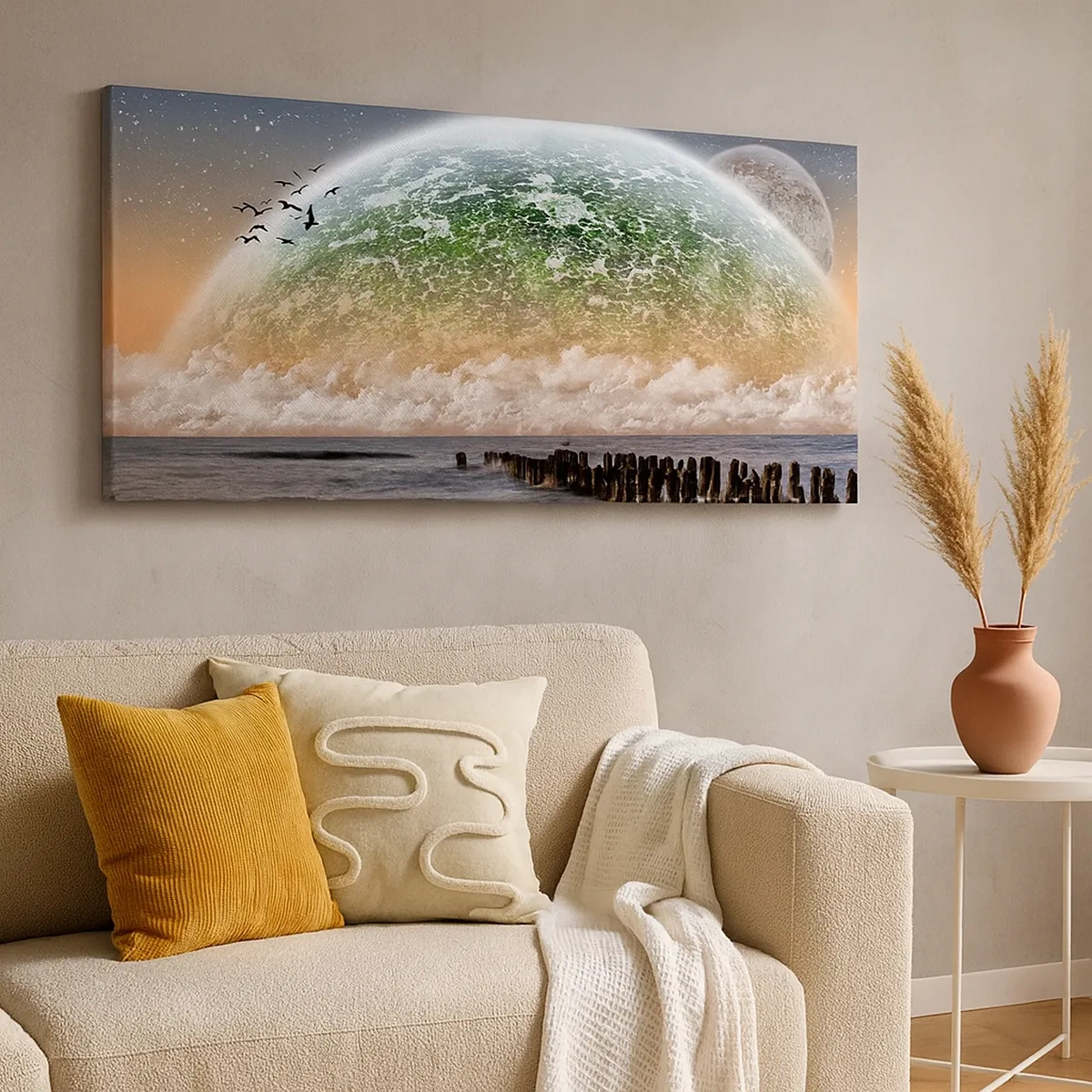 Obraz na plátně - A svět se vynořil z vody - 30x30 cm