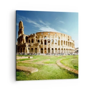 Obraz na plátně - Ještě je slyšet chrastění zbraní - 60x60 cm